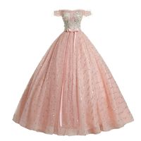 Wholesale 100 real pink lace flower embroidery beading bowknot waist royal court ball gown Medieval dress Renaissance gown Victorian Belle Ball