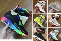 Wholesale Cheap KPU Runner rainbow yellow red Chaussures Sneakers Women Mens Sports Breathable Mesh Running Shoes size