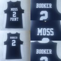 Wholesale Mens Womens Youth Moss Point High School Jersey Men Devin Booker Basketball Jersey Black Movie College Basketball Jersey