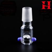 Wholesale Purple Ornament Glass Fittings plug Glass bongs Oil Burner Glass Water Pipe Oil Rigs Smoking Rigs
