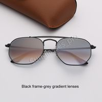 Wholesale Brand Fashion Sunglasses Women Luxury Designer Sun Glasses Double Bridge Woman Sunglasses With Leather Case for Mens