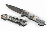 Wholesale New browning FA47 DA80 FA18 D printed pattern gift knife pocket knife EDC tools camping knife price CR13MOV