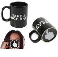 Have a Nice Day Coffee Cup Middle Finger Funny Cup Creative Mug Cup for Coffee Milk Tea Black White Mug Have a Nice Day Coffee Cup Middle Finger Funny Cup Creative Mug Cup for Coffee Milk Tea Black White Mug