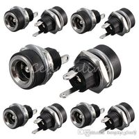 10 2Pcs DC Power Supply Jack Socket Female Panel Mount Connector 5.5 x 2.1mm FD