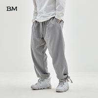 Wholesale Streetwear Solid Color Joggers Hip Hop Harem Pants Men Loose Fashions Trousers Male Harajuku Baggy Sweatpants Skateboard Pants