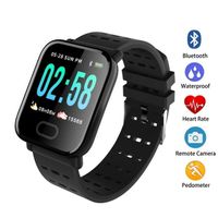 Wholesale A6 Fitness Tracker Wristband Smart Watch Color Touch Screen Water Resistant Smartwatch Phone with Heart Rate Monitor