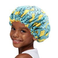 Wholesale New Extra Large Sleep Cap kids Adjustable African print Ankara Satin Bonnet sleep cap turban hat Night Sleep Beanie Chemo Cap
