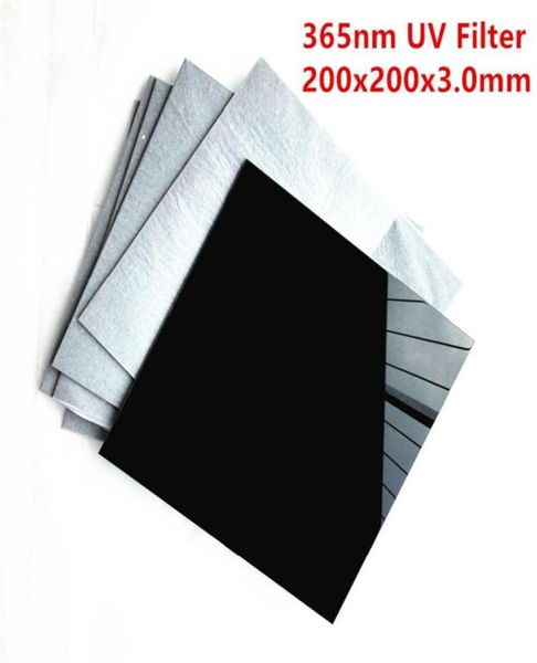 200x200x3 0mm ZWB2 UG1 Vidro de filtro de passagem UV para fonte de luz 365nm lanterna309S190k2291855