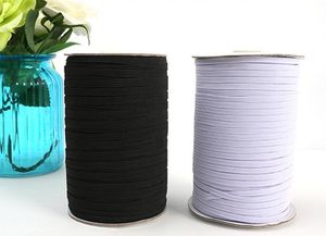 200 yards/ zwart -witte nylon banden Kwaliteit Elastische riem 1/8 MKENTY ELASTE 3 mm breedte voor kledingbroeken naaimakjes Diy