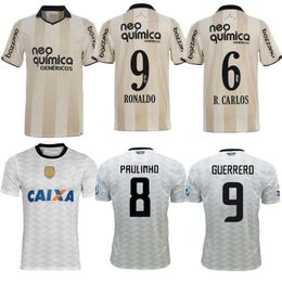 2010 2012 Corinthian Centenary Paulista Retro Soccer Jersey 2009 Roberto Carlos Paulinho Ronaldo Guerrero Vintage Anniversary Classic Football Shirt
