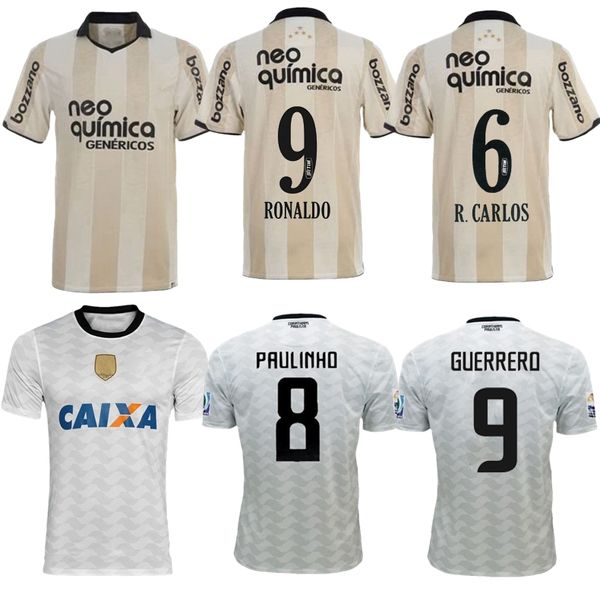 2010 2012 centenaire corinthien maillot de football rétro Paulista 2009 Roberto Carlos Paulinho Ronaldo GUERRERO vintage chemise de football anniversaire classique