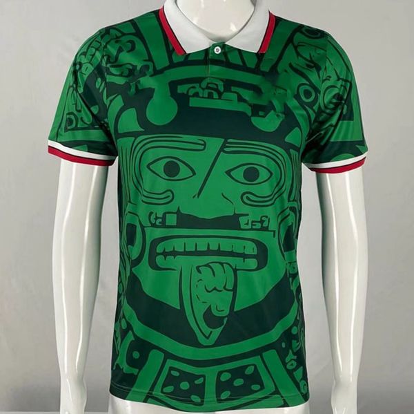 2010 2014 MEXIQUES maillots de football rétro BLANCO 11 Hernandez 15 uniformes VINTAGE maillot de football camiseta maillots kit uniforme de pied chemises 1998