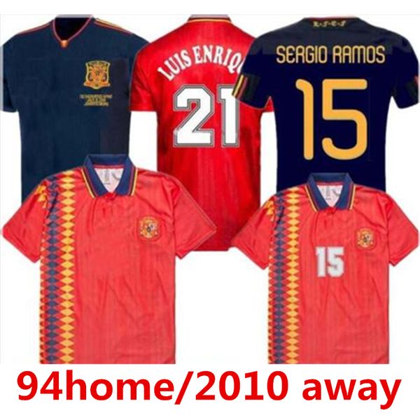 2010 final Espagne maillot de football rétro RAUL XAVI Hierro LUIS ENSRIQUE XAVI ALONSO 1998 1994 Coupe du monde Caminero Iniesta PIQUE DAVAD David Villa