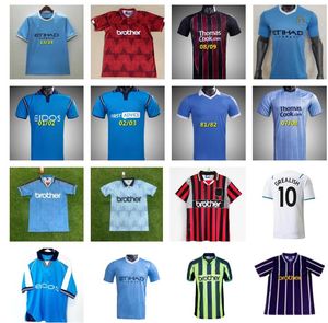 1989 1998 1999 2000 2011 2012 Maillots de football Man City Retro Gallagher Haaland MANCHESTERS 11 12 13 14 classique DZEKO KUN AGUERO BALOTELLI NASRI SILVA Maillot de football