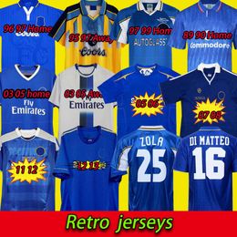 2011 CFC Retro Soccer Jerseys Lampard 11 12 13 Final 96 97 99 82 85 87 89 90 Camiseta de fútbol Vintage Crespo Classic 03 05 06 COLE ZOLA Vialli Drogba 07 08 Jersey retro