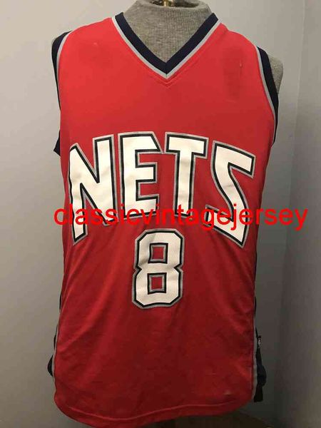 2011 Deron Williams New Jersey Swingman Baloncesto rojo Jersey bordado personalizado Cualquier nombre Número XS-5XL 6XL