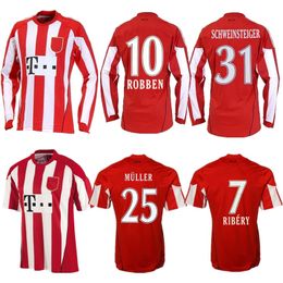 2010 2011 SCHWEINSTEIGER Robben retro voetbalshirts RIBERY Kroos Lahm MULLER Klose 10 11 vintage Bayern München klassiek thuisvoetbalshirt