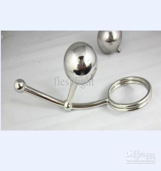 2012 Les derniers produits de la double balle en acier inoxydable peuvent déplacer la balle anal hook bondage hook8442157