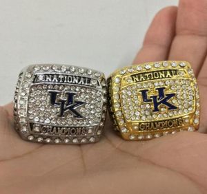 2012 University of Kentucky Wildcats National Ring Set Souvenir Fan Men Gift Whole Drop 2973584