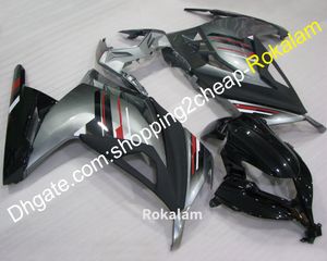 2013-2016 EX300 Motorcycle Cowling Fit voor Kawasaki EX 300R ZX300 13-16 Black Silver Body Bodywrok Fairing Kit (spuitgieten)