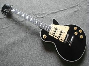 El mejor diapasón de ébano personalizado de alta calidad Guitarra eléctrica Negro Nueva llegada OEM disponible