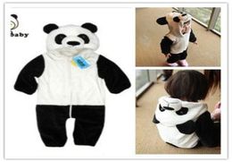 2013 nouveau Style bébé Panda barboteuse belle manches longues modélisation animale vêtements BoyGirl039s vêtements d'escalade avec chapeau 7484350