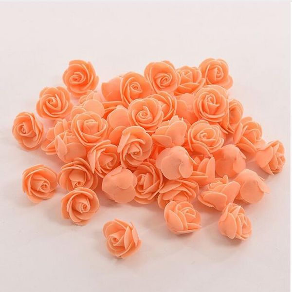 10 colores al por mayor 50 unids/bolsa PE espuma rosa hecho a mano DIY boda hogar Decoración multiusos cabeza de flor artificial G599
