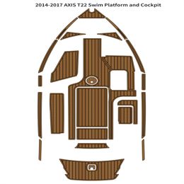 2014-2017 AXIS T22 plataforma de natación almohadilla de cabina barco EVA espuma teca cubierta de suelo