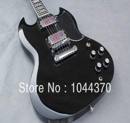 2014 Nouvelle arrivée guitare un PC Neck High Quality SG StandardBlack Electric Guitar6129483