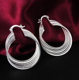 2014 Nouveau design Jewelry Top Quality 925 Boucles d'oreilles en argent sterling Fashion Classic Party Style7003763