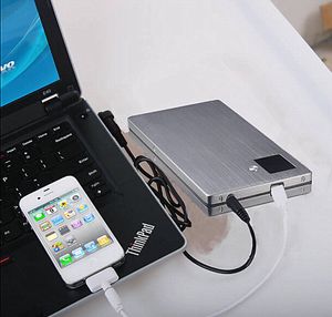 Nieuwe Draagbare Power Bank 20000 mah USB Mobile Notebook Computer Security Charge, 18560 batterij back-up