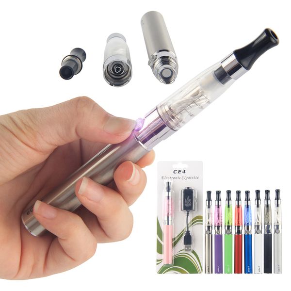 Vaper Ego T CE4 Vaporisateur Chargeur Ecigarette Blister Kits avec 650 900 1100 mAh UGO Micro USB 510 Fil Vape Batterie