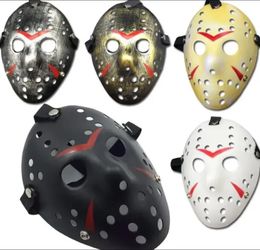 groothandel Maskerade Maskers Jason Voorhees Masker Vrijdag de 13e Horror Film Hockey Masker Eng Halloween Kostuum Cosplay Plastic Feestmaskers GG1027