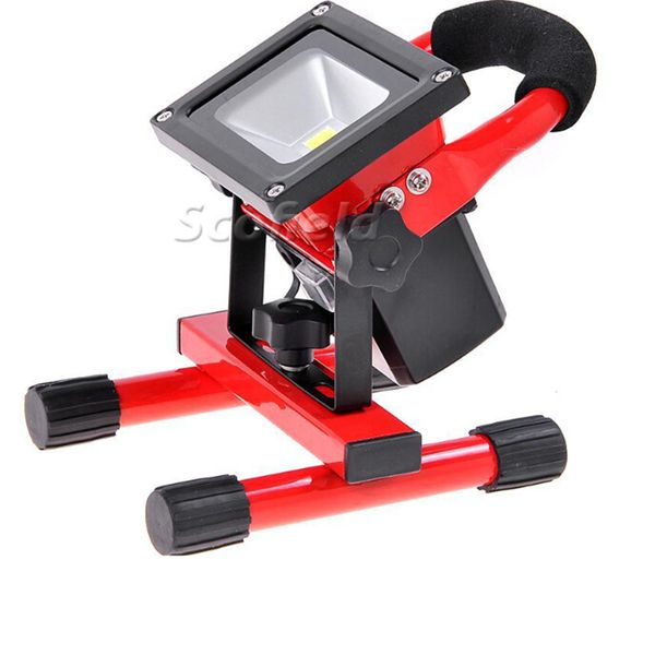 Reflector LED recargable 10W Iluminación exterior Luz de emergencia portátil Rojo Verde Azul