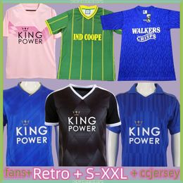 2015 2016 Leicester camisetas de fútbol retro clásico 15 16 campeón ganador vardy kante mahrez okazaki 17 18 19 17 2018 2019 camisetas de fútbol vintage