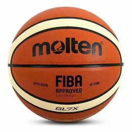 2015-2019 Officiel Original Molten Basketball Ball GL7X Ball NOUVELLE Arrivée Molten PU Taille 7 Nouvelle Saison Basketball Cadeaux Net Needle228K