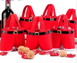 Fashion Christmas Stocking Santa Broek Stijl Kerstdecoratie Kerst Bruiloft Candy Tassen Mooie Geschenken Xmas Bag voor Kinderen CC01