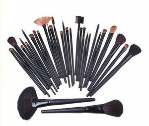 2015 livraison gratuite 32 pièces pinceaux de maquillage professionnels maquillage ensemble de pinceaux cosmétiques outil + étui enroulable