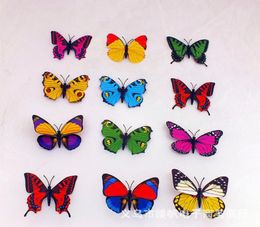 2015 imanes de nevera 100 piezas tamaño pequeño colorido tridimensional simulación mariposa imán nevera decoración del hogar 5535880