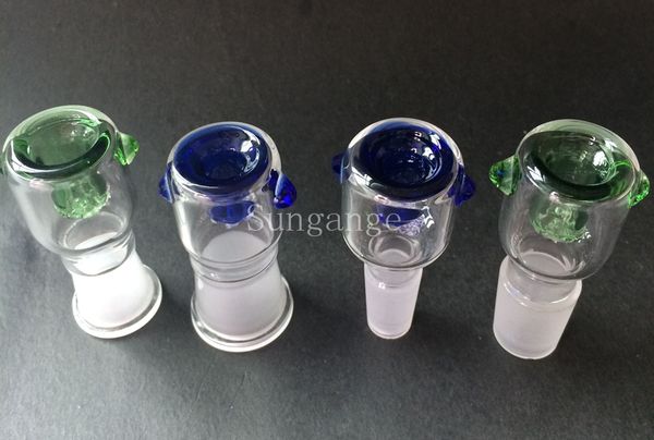 Recipiente de vidrio de 14,5 mm y 18,8 mm para hembra y macho de buena calidad para burbujeador de vidrio y recipiente para fumar Ash Catcher Glass, envío gratis