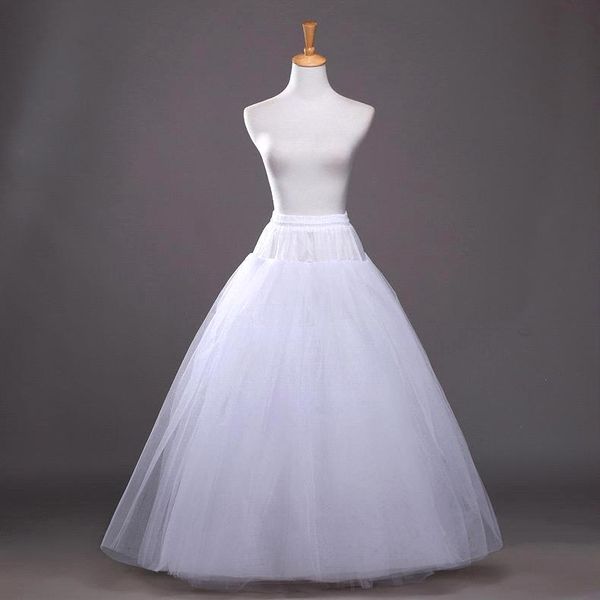 Lager Heiße Sommer A-Linie Weiß Hochzeit Petticoats Unterkleid Braut Slip für Brautkleider Braut Petticoats Kostenloser Versand