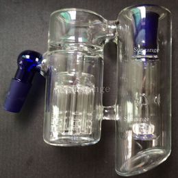 Inline Glass Water Percolator Ash Catcher Pipe Bong Accessoire 14.5MM-14.5MM / 18.8MM-18.8MM Assorties livraison gratuite