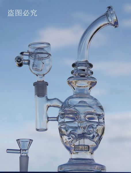 JUNIO Nuevo Glass bong fab egg Bongs original Faberge Egg Tubería de agua reciclador bongs plataforma petrolera dabs bongs de vidrio