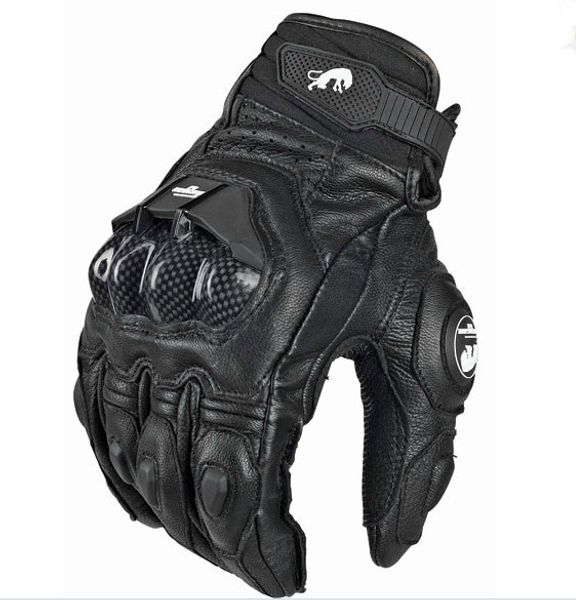 2015 modelos Francia Furygan AFS 6 10 mejores guantes de carreras guantes de moto guantes de cuero con fibra de carbono negro blanco talla M L XL235P