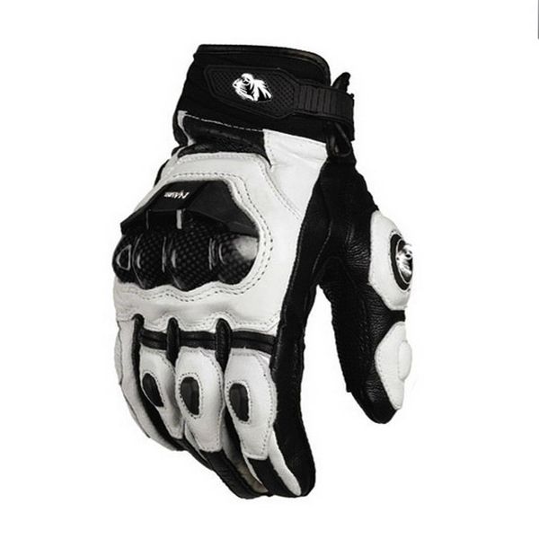 Modèles 2015 France Furygan AFS 6 10 gants de course haut de gamme gants de moto gants en cuir avec fibre de carbone noir blanc taille M L XL232f