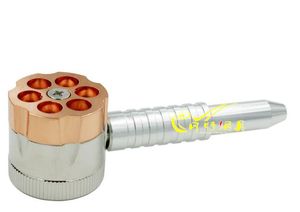 Livraison gratuite nouveau tuyau / bang en métal de style Bullet avec fonction de fumée de moulin en métal, matériau métallique, taille: 11.8X3.7X3.5CM