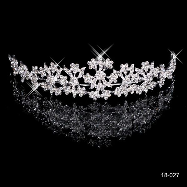 2015 New Cheap Under 5 Élégant Strass Mariage Prom Party Diadèmes Couronnes 18K Bijoux De Mariée Accessoires Image Réelle Shippin288I