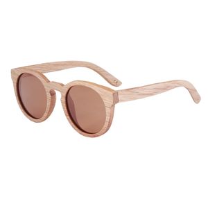 2018 nieuwe stijl bamboe houten zonnebril vintage bamboe houten zonnebril handgemaakte gepolariseerde spiegel coating lenzen eyewear sport bril