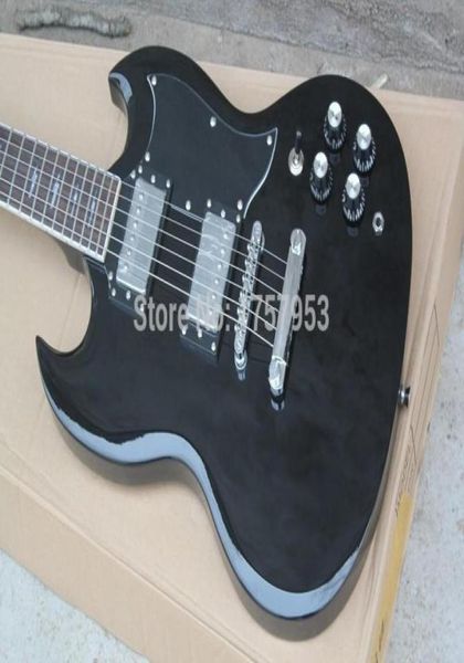 2015 NOUVELLE TOP FACTORY CUSTUM CASSICAL SG Electric Guitar Black 3 237719769