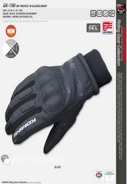 2015 nieuwe winter KOMINE GK799 motorhandschoenen warm houden waterdicht winddicht motorhandschoenen rundleer zwarte kleur siz3951370